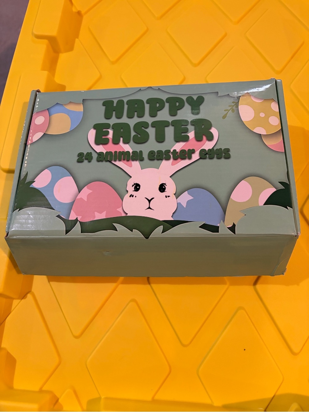 Happy Easter 22 Animal Easter Eggs - Pastel Pink, Green, Blue